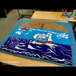 One Of a Kind beaded art slave ship de